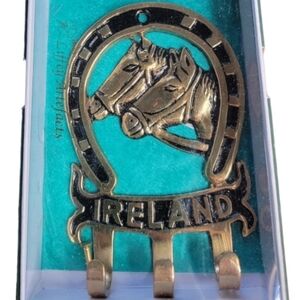 Liffey Artefacts Horseshoe and Horse Head Metal Hook Hand Crafted in Ireland
